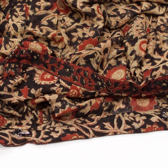 VTG 70's Rare ZODIAC India Cotton Gauze Skirt - Picture 4 of 5